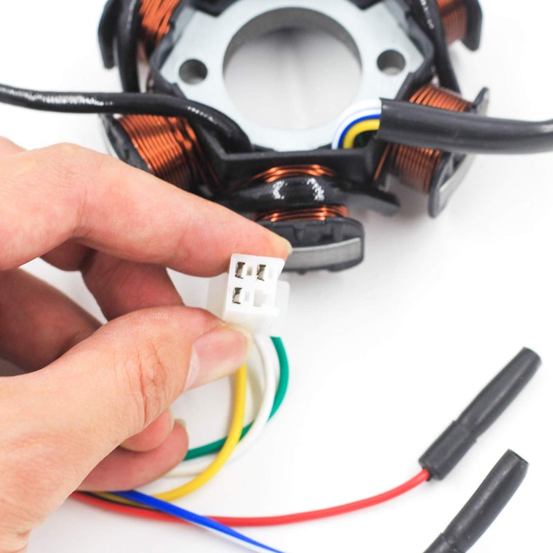 Trkimal Ignition Stator Magneto 5 wire AC 6 Pole Coil for GY6 49cc - 180cc engine, Scooter Moped ATV Dune Buggy Go Kart - Image 3